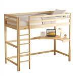 ΠΑΙΔΙΚΟ ΚΡΕΒΑΤΙ ΚΟΥΚΕΤΑ ΜΕ ΓΡΑΦΕΙΟ AKRON HM702.01 ΞΥΛΟ ΠΕΥΚΟΥ ΦΥΣΙΚΟ-ΣΤΡΩΜΑ 90x190εκ - ΠΑΙΔΙΚΟ ΔΩΜΑΤΙΟ στο Milonadakis.gr