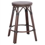 ΣΚΑΜΠΟ ΑΛΟΥΜΙΝΙΟΥ ΜΕΣ.ΥΨΟΥΣ CHINO HM6286.01 BAMBOO LOOK & TEXTILENE ΚΑΦΕ 43x43x65Υεκ - ΣΚΑΜΠΩ στο Milonadakis.gr