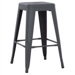 ΣΚΑΜΠΟ ΜΕΣΑΙΟΥ ΥΨΟΥΣ ΜΕΤΑΛΛΙΚΟ MELITA-PRO HM8573.50 ΓΚΡΙ 43x43x67Υεκ. - ΣΚΑΜΠΟ ΜΠΑΡ στο Milonadakis.gr