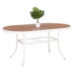 ΤΡΑΠΕΖΙ ΕΞΩΤ.ΧΩΡΟΥ TELAMO HM6288.02 ΑΛΟΥΜΙΝΙΟ ΛΕΥΚΟ & POLYWOOD 160X90Χ73.5Υεκ. - ΤΡΑΠΕΖΙΑ ΕΞ. ΧΩΡΟΥ στο Milonadakis.gr