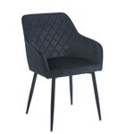 SIENA BLACK VELVET ΥΦΑΣΜΑ ΠΟΛΥΘΡΟΝΑ ΜΕΤΑΛΛΙΚΗ 54X58X82εκ. - ΚΑΡΕΚΛΕΣ - ΠΟΛΥΘΡΟΝΕΣ ΕΣ. στο Milonadakis.gr