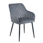 SIENA GREY VELVET ΥΦΑΣΜΑ ΠΟΛΥΘΡΟΝΑ ΜΕΤΑΛΛΙΚΗ 54X58X82εκ. - ΚΑΡΕΚΛΕΣ - ΠΟΛΥΘΡΟΝΕΣ ΕΣ. στο Milonadakis.gr