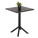 ΤΡΑΠΕΖΙ ΠΟΛΥΠΡΟΠΥΛΕΝΙΟΥ ΤΕΤΡΑΓΩΝΟ TERRIN HM6125.12 ΜΑΥΡΟ 60,5x60,5x76,5Υεκ. - ΤΡΑΠΕΖΙΑ ΕΞ. ΧΩΡΟΥ στο Milonadakis.gr