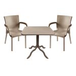 Τραπεζαρία Icon-Festive pakoworld σετ 3τεμ PP σε cappuccino απόχρωση - ΣΕΤ ΤΡΑΠΕΖΑΡΙΕΣ στο Milonadakis.gr