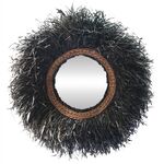 ΔΙΑΚΟΣΜΗΤΙΚΟΣ ΚΑΘΡΕΠΤΗΣ ΤΟΙΧΟΥ ΣΤΡΟΓΓΥΛΟΣ BRENNO HM4713 ΙΝΕΣ ΜΠΑΝΑΝΑΣ ΜΑΥΡΟ Φ85εκ - ΚΑΘΡΕΠΤΕΣ στο Milonadakis.gr