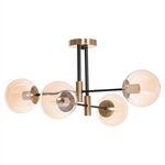 ΦΩΤΙΣΤΙΚΟ ΟΡΟΦΗΣ DREMP HM7409.11 ΤΕΤΡΑΦΩΤΟ ΜΑΥΡΟ-ΧΡΥΣΟ 68x68x36Υεκ. - ΦΩΤΙΣΤΙΚΑ ΟΡΟΦΗΣ στο Milonadakis.gr