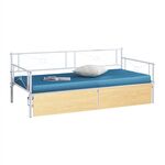 ΚΡΕΒΑΤΙ-ΚΑΝΑΠΕΣ BERNIE HM21121.02 ΛΕΥΚΟ ΜΕΤΑΛΛΟ & SONAMA ΣΥΡΤΑΡΙΑ- ΓΙΑ 190x90εκ. - ΚΡΕΒΑΤΙΑ στο Milonadakis.gr