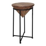 Βοηθητικό τραπέζι σαλονιού Miles I pakoworld μασίφ ξύλο ακακίας σε φυσική απόχρωση Φ31x53εκ - ΤΡΑΠΕΖΑΚΙΑ ΣΑΛΟΝΙΟΥ στο Milonadakis.gr