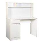 Γραφείο εργασίας Secreta pakoworld με ράφι σε λευκή απόχρωση 110x50x135εκ - ΓΡΑΦΕΙΑ στο Milonadakis.gr