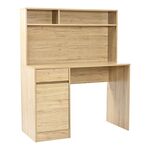Γραφείο εργασίας Secreta pakoworld με ράφι σε oak απόχρωση 110x50x135εκ - ΓΡΑΦΕΙΑ στο Milonadakis.gr