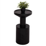 ΤΡΑΠΕΖΙ ΒΟΗΘΗΤΙΚΟ BERMAL HM9889.12 ΜΑΣΙΦ ΞΥΛΟ SUAR ΣΕ ΜΑΥΡΟ Φ35x65Υεκ. - ΤΡΑΠΕΖΙΑ ΚΟΥΖΙΝΑΣ στο Milonadakis.gr