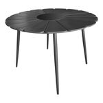 Τραπέζι Pinap pakoworld μαύρο αλουμίνιο και plywood σε μαύρη απόχρωση Φ110x74εκ - ΤΡΑΠΕΖΙΑ ΕΞ. ΧΩΡΟΥ στο Milonadakis.gr