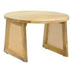 Τραπέζι Tamarind pakoworld ξύλο mango-φυσικό rattan σε φυσική απόχρωση Φ65x40εκ - ΤΡΑΠΕΖΑΚΙΑ ΣΑΛΟΝΙΟΥ στο Milonadakis.gr