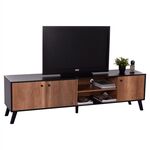 ΕΠΙΠΛΟ ΤΗΛΕΟΡΑΣΗΣ KRUDEN HM9447.11 ΜΕΛΑΜΙΝΗ ΣΕ ΜΑΥΡΟ-ΦΥΣΙΚΟ 180x40x51Υεκ. - ΕΠΙΠΛΑ ΤΗΛΕΟΡΑΣΗΣ στο Milonadakis.gr