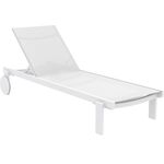 CASABLANCA ΞΑΠΛΩΣΤΡΑ WHITE/WHITE ΑΛΟΥΜ-ΠΟΛ/ΝΙΟΥ 74X190X31εκ. - ΞΑΠΛΩΣΤΡΕΣ στο Milonadakis.gr