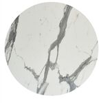 ΕΠΙΦΑΝΕΙΑ ΤΡΑΠΕΖΙΟΥ HPL ΣΤΡΟΓΓΥΛΗ HM6351.31 ΛΕΥΚΟ ΜΑΡΜΑΡΟ Φ120εκ. - ΚΑΠΑΚΙΑ HPL στο Milonadakis.gr