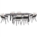 ΣΕΤ ΤΡΑΠΕΖΑΡΙΑΣ ΕΞ.ΧΩΡΟΥ 7ΤΜΧ KRUM HM21132.07 ΣΚΟΥΡΟ ΓΚΡΙ ΑΛΟΥΜΙΝΙΟ & P.Ε.ΣΧΟΙΝΙ - ΣΕΤ ΤΡΑΠΕΖΑΡΙΕΣ στο Milonadakis.gr