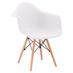 ΠΟΛΥΘΡΟΝΑ ΜΕ ΞΥΛΙΝΑ ΠΟΔΙΑ & ΚΑΘΙΣΜΑ ΛΕΥΚΟ MIRTO HM005.01 64x60x81 εκ. - ΚΑΡΕΚΛΕΣ - ΠΟΛΥΘΡΟΝΕΣ ΕΣ. στο Milonadakis.gr