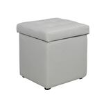 ΣΚΑΜΠΟ ΜΕ ΑΠΟΘΗΚΕΥΤΙΚΟ ΧΩΡΟ PU ΛΕΥΚΟ CUBE HM224.02 36,5x36,5x36Υεκ. - ΠΟΥΦ - ΣΚΑΜΠΟ - ΜΠΑΟΥΛΟ στο Milonadakis.gr