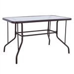 ΤΡΑΠΕΖΙ ADAM HM5020.02 ΜΕΤΑΛΛΙΚΟ ΚΑΦΕ ΜΕ ΓΥΑΛΙΝΗ ΕΠΙΦΑΝΕΙΑ 110Χ60Χ71Υεκ. - ΤΡΑΠΕΖΙΑ ΕΞ. ΧΩΡΟΥ στο Milonadakis.gr