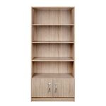 ΒΙΒΛΙΟΘΗΚΗ SONAMA-ΑΣΗΜΙ HM10146.01 80X35X180εκ. - ΒΙΒΛΙΟΘΗΚΕΣ στο Milonadakis.gr