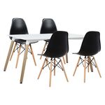 ΣΕΤ ΤΡΑΠΕΖΑΡΙΑΣ 5ΤΜΧ ΜΕ ΤΡΑΠΕΖΙ MINIMAL & ΚΑΡΕΚΛΑ TWIST HM10192 120x80x73 cm - ΤΡΑΠΕΖΑΡΙΕΣ στο Milonadakis.gr