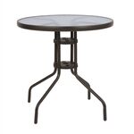 ΤΡΑΠΕΖΙ LIMA Φ70Χ70Υεκ. ΜΕΤΑΛΛΙΚΟ ΚΑΦΕ ΜΕ ΓΥΑΛΙΝΗ ΕΠΙΦΑΝΕΙΑ HM5146.02 - ΤΡΑΠΕΖΙΑ ΕΞ. ΧΩΡΟΥ στο Milonadakis.gr