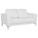 ΚΑΝΑΠΕΣ 2ΘΕΣΙΟΣ KΕΝΖΙΕ HM3121.22 ΜΕ ΛΕΥΚΟ PU 142x81x81 εκ. - ΚΑΝΑΠΕΔΕΣ-ΣΑΛΟΝΙΑ στο Milonadakis.gr