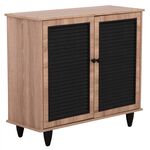 ΠΑΠΟΥΤΣΟΘΗΚΗ ΞΥΛΙΝΗ MCKENNA HM2266.02 ΣΕ ΧΡΩΜΑ SONAMA-ΜΑΥΡΟ 77x30x69Υεκ. - ΝΤΟΥΛΑΠΙΑ - ΠΑΠΟΥΤΣΟΘΗΚΕΣ στο Milonadakis.gr