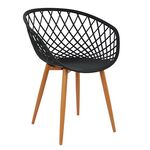 ΠΟΛΥΘΡΟΝΑ ΠΟΛΥΠΡΟΠΥΛΕΝΙΟΥ ΜΑΥΡΗ ΜΕ ΜΕΤΑΛΛΙΚΑ ΠΟΔΙΑ ΑΠΟΜΙΜΗΣΗ ΞΥΛΟΥ ARIADNE HM8001.02 62,5x56x80 εκ. - ΚΑΡΕΚΛΕΣ - ΠΟΛΥΘΡΟΝΕΣ ΕΣ. στο Milonadakis.gr