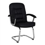 ΚΑΡΕΚΛΑ ΣΥΝΕΡΓΑΣΙΑΣ AMBREY HM1114 ΜΕ ΜΑΥΡΟ PU ΜΕ ΒΑΣΗ ΧΡΩΜΙΟΥ 61.5x62x98 cm. - ΚΑΡΕΚΛΕΣ ΕΠΙΣΚΕΠΤΗ στο Milonadakis.gr