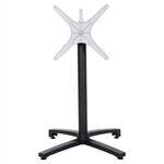 ΒΑΣΗ ΑΛΟΥΜΙΝΙΟΥ ΠΤΥΣΣΟΜΕΝΗ HM459.01 ΜΑΥΡΟ ΜΑΤ 69Χ69Χ73Υεκ. ΜΕ ΣΤΑΥΡΟ 48Χ48εκ. - ΒΑΣΕΙΣ ΤΡΑΠΕΖΙΩΝ στο Milonadakis.gr