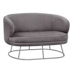 ΚΑΝΑΠΕΣ 2ΘΕΣΙΟΣ ARIEN HM8492.01 ΑΠΟ ΒΕΛΟΥΔΟ ΓΚΡΙ ΜΕ ΑΣΗΜΙ ΒΑΣΗ 125Χ80Χ84Υ εκ. - ΚΑΝΑΠΕΔΕΣ-ΣΑΛΟΝΙΑ στο Milonadakis.gr