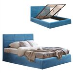 ΚΡΕΒΑΤΙ BRILEY ΒΕΛΟΥΔΟ ΠΕΤΡΟΛ ΜΕ ΑΠΟΘΗΚΕΥΤΙΚΟ ΧΩΡΟ 160x200 εκ. HM583.18 - ΚΡΕΒΑΤΙΑ στο Milonadakis.gr