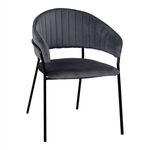 ΠΟΛΥΘΡΟΝΑΚΙ THEODORE HM8520.01 ΑΠΟ ΒΕΛΟΥΔΟ ΓΚΡΙ ΜΕ ΜΕΤΑΛΛΙΚΟ ΣΚΕΛΕΤΟ 55x50x82Υ εκ. - ΚΑΡΕΚΛΕΣ - ΠΟΛΥΘΡΟΝΕΣ ΕΣ. στο Milonadakis.gr