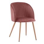 ΠΟΛΥΘΡΟΝΑΚΙ LEAH ΜΕ ΒΕΛΟΥΔΟ ΣΑΠΙΟ ΜΗΛΟ ΚΑΙ ΜΕΤΑΛΛΙΚΑ ΠΟΔΙΑ HM8543.02 51x58x81Υ εκ. - ΚΑΡΕΚΛΕΣ - ΠΟΛΥΘΡΟΝΕΣ ΕΣ. στο Milonadakis.gr