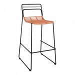 ΣΚΑΜΠΟ ΜΕΤΑΛΛΙΚΟ ALLEGRA HM5642 ΜΕ WICKER ΣΕ ΜΠΕΖ ΑΠΟΧΡΩΣΗ 48x53x100 εκ. - ΣΚΑΜΠΩ στο Milonadakis.gr