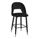 ΣΚΑΜΠΟ ΜΠΑΡ HARPER HM8526.04 ΒΕΛΟΥΔΟ ΜΑΥΡΟ ΜΕ ΜΕΤΑΛΛΙΚΟ ΣΚΕΛΕΤΟ 50Χ51Χ111Υ εκ. - ΣΚΑΜΠΟ ΜΠΑΡ στο Milonadakis.gr