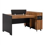 ΕΠΑΓΓΕΛΜΑΤΙΚΟΣ ΣΤΑΘΜΟΣ ΕΡΓΑΣΙΑΣ 2 ΑΤΟΜΩΝ SUPREME HM2374 154X120X89Υ εκ. - ΓΡΑΦΕΙΑ στο Milonadakis.gr