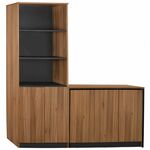 ΣΕΤ 2 ΤΜΧ ΒΙΒΛΙΟΘΗΚΗ ΓΡΑΦΕΙΟΥ ΕΠΑΓΓΕΛΜΑΤΙΚΗ ΜΕ ΝΤΟΥΛΑΠΙ SUPREME HM11369 - ΒΙΒΛΙΟΘΗΚΕΣ στο Milonadakis.gr