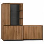 ΣΕΤ 2 ΤΜΧ ΒΙΒΛΙΟΘΗΚΗ ΓΡΑΦΕΙΟΥ ΕΠΑΓΓΕΛΜΑΤΙΚΗ ΜΕ ΝΤΟΥΛΑΠΙ SUPREME HM11370 - ΒΙΒΛΙΟΘΗΚΕΣ στο Milonadakis.gr