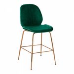 ΣΚΑΜΠΟ ΜΕΣΑΙΟΥ ΥΨΟΥΣ NORA HM8524.03 ΒΕΛΟΥΔΟ ΚΥΠΑΡΙΣΣΙ & ΧΡΥΣΟ ΜΕΤΑΛΛΙΚΟ ΣΚΕΛΕΤΟ 52x61.5x103 εκ. - ΣΚΑΜΠΟ ΜΠΑΡ στο Milonadakis.gr