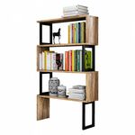 ΒΙΒΛΙΟΘΗΚΗ INGRID ΚΑΡΥΔΙ ΜΕ ΜΑΥΡΟ ΣΚΕΛΕΤΟ HM8867.01 80x22x128 εκ. - ΒΙΒΛΙΟΘΗΚΕΣ στο Milonadakis.gr