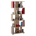 ΒΙΒΛΙΟΘΗΚΗ ΜΕΛΑΜΙΝΗΣ EZIR HM2385.02 SONAMA 70x25x177Υ εκ. - ΒΙΒΛΙΟΘΗΚΕΣ στο Milonadakis.gr