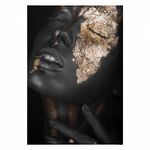 ΠΙΝΑΚΑΣ ΚΑΜΒΑΣ DARK SKINNED GIRL WITH GOLD MAKEUP HM7196.01 50X3X70 εκ. - ΠΙΝΑΚΕΣ στο Milonadakis.gr