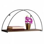 ΡΑΦΙ ΤΟΙΧΟΥ ΑΠΟ ΞΥΛΟ ΕΛΑΤΟΥ ΚΑΙ ΜΑΥΡΟ ΜΕΤΑΛΛΟ HM9112.01 60x15x30Υ εκ. - ΡΑΦΙΑ ΤΟΙΧΟΥ στο Milonadakis.gr