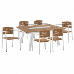 ΣΕΤ ΤΡΑΠΕΖΑΡΙΑ 7ΤΜΧ ΜΕ ΤΡΑΠΕΖΙ POLYWOOD 200Χ94 & ΠΟΛΥΘΡΟΝΕΣ ΛΕΥΚΕΣ HM11648 - ΣΕΤ ΤΡΑΠΕΖΑΡΙΕΣ στο Milonadakis.gr