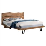 ΚΡΕΒΑΤΙ NICOLE HM8218.11 ΑΠΟ ΜΑΣΙΦ ΞΥΛΟ ΑΚΑΚΙΑΣ 212,5x180x106εκ. ΓΙΑ ΣΤΡΩΜΑ 160Χ200 - ΚΡΕΒΑΤΙΑ στο Milonadakis.gr