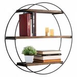 ΡΑΦΙΕΡΑ ΤΟΙΧΟΥ SAPHIRE ΑΠΟ ΜΑΣΙΦ ΞΥΛΟ ΕΛΑΤΟΥ ΜΑΥΡΟ ΜΕΤΑΛΛΙΚΟ ΣΚΕΛΕΤΟ HM9114.01 60x15x60Υ εκ. - ΡΑΦΙΑ ΤΟΙΧΟΥ στο Milonadakis.gr