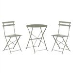 ΣΕΤ ΖΑΠΠΕΙΟΥ 3TMX SOPHIE HM21118.05 ΜΕΤΑΛΛΙΚΟ ΣΕ DARK OLIVE ΧΡΩΜΑ - ΣΕΤ ΤΡΑΠΕΖΑΡΙΕΣ στο Milonadakis.gr